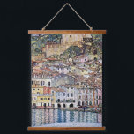 Malcesine at Lake Garda, Gustav Klimt Hanging Tapestry<br><div class="desc">Gustav Klimt (July 14, 1862 – February 6, 1918) was an Austrian symbolist painter and one of the most prominent members of the Vienna Secession movement. Klimt is noted for his paintings, murals, sketches, and other objets d'art. In addition to his figurative works, which include allegories and portraits, he painted...</div>