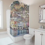 Malcesine at Lake Garda, Gustav Klimt Shower Curtain<br><div class="desc">Gustav Klimt (July 14, 1862 – February 6, 1918) was an Austrian symbolist painter and one of the most prominent members of the Vienna Secession movement. Klimt is noted for his paintings, murals, sketches, and other objets d'art. In addition to his figurative works, which include allegories and portraits, he painted...</div>