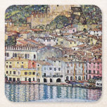 Malcesine at Lake Garda, Gustav Klimt Square Paper Coaster<br><div class="desc">Gustav Klimt (July 14, 1862 – February 6, 1918) was an Austrian symbolist painter and one of the most prominent members of the Vienna Secession movement. Klimt is noted for his paintings, murals, sketches, and other objets d'art. In addition to his figurative works, which include allegories and portraits, he painted...</div>
