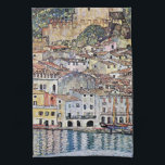 Malcesine at Lake Garda, Gustav Klimt Tea Towel<br><div class="desc">Gustav Klimt (July 14, 1862 – February 6, 1918) was an Austrian symbolist painter and one of the most prominent members of the Vienna Secession movement. Klimt is noted for his paintings, murals, sketches, and other objets d'art. In addition to his figurative works, which include allegories and portraits, he painted...</div>