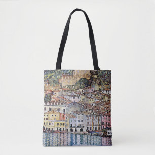 Malcesine at Lake Garda, Gustav Klimt Tote Bag