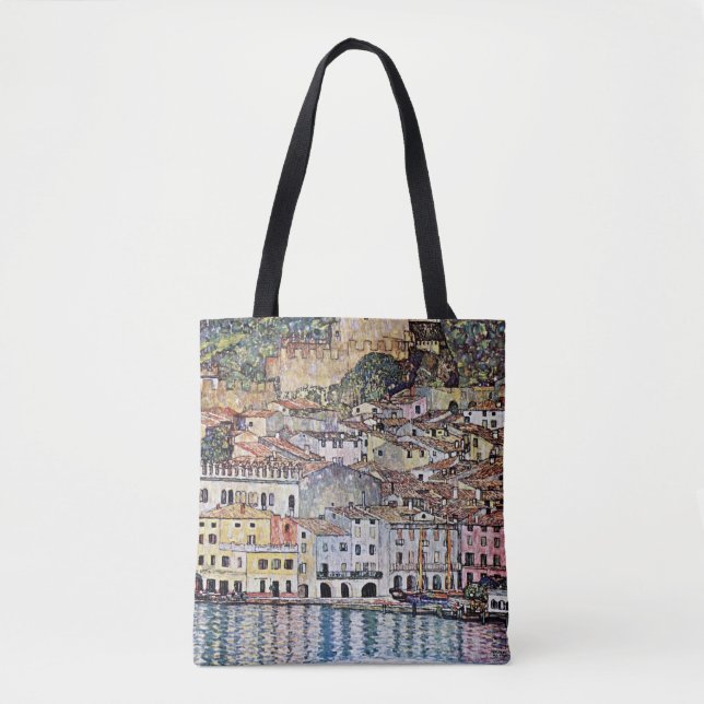 Malcesine at Lake Garda, Gustav Klimt Tote Bag (Front)