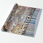 Malcesine at Lake Garda, Gustav Klimt Wrapping Paper<br><div class="desc">Gustav Klimt (July 14, 1862 – February 6, 1918) was an Austrian symbolist painter and one of the most prominent members of the Vienna Secession movement. Klimt is noted for his paintings, murals, sketches, and other objets d'art. In addition to his figurative works, which include allegories and portraits, he painted...</div>