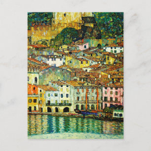 Malcesine on Lake Garda (1913), Gustav Klimt Postcard