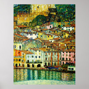 Malcesine on Lake Garda (1913), Gustav Klimt Poster