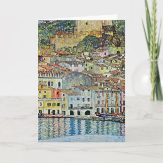 Malcesine on Lake Garda By Gustav Klimt Card