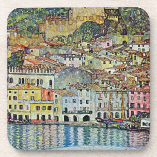 Malcesine on Lake Garda By Gustav Klimt Coaster