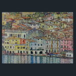 Malcesine on Lake Garda By Gustav Klimt Cutting Board<br><div class="desc">Malcesine on Lake Garda (1913) by Gustav Klimt is a vintage Victorian Era Art Nouveau fine art symbolism painting. A beautiful view of the Italian city of Malcesine with buildings and houses on the edge of the harbour. The homes and boats cast a reflection in the calm water. You can...</div>
