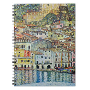 Malcesine on Lake Garda By Gustav Klimt Notebook
