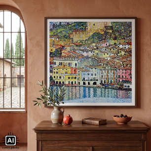 Malcesine on Lake Garda By Gustav Klimt Poster