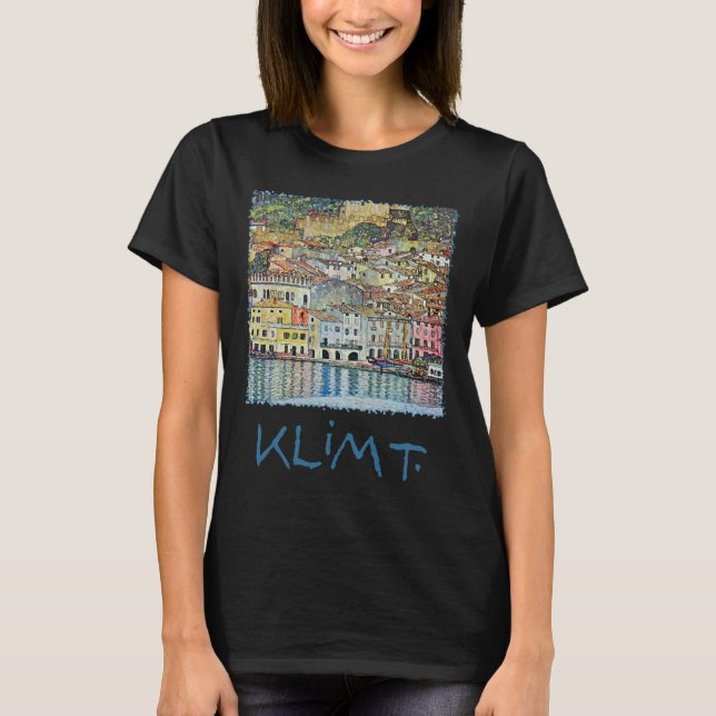 Malcesine on Lake Garda By Gustav Klimt T-Shirt (Front)