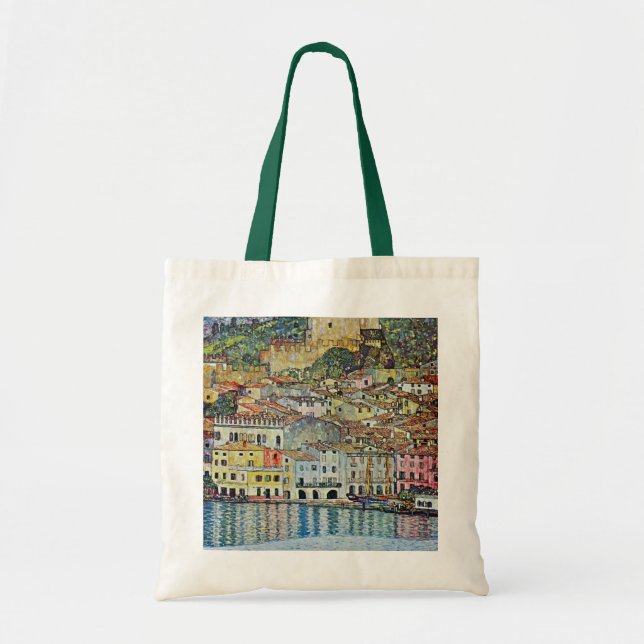 Malcesine on Lake Garda By Gustav Klimt Tote Bag (Front)