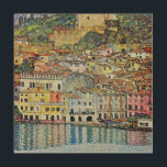 Malcesine on Lake Garda By Gustav Klimt Wood Wall Art<br><div class="desc">Malcesine on Lake Garda (1913) by Gustav Klimt is a vintage Victorian Era Art Nouveau fine art symbolism painting. A beautiful view of the Italian city of Malcesine with buildings and houses on the edge of the harbour. The homes and boats cast a reflection in the calm water. You can...</div>