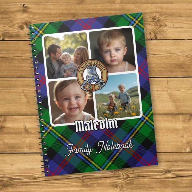 Malcolm Family Photo Collage Notebook (Creator Uploaded)