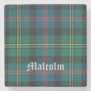 Malcolm, Malcolm Scottish Tartan, Malcolm Stone Coaster