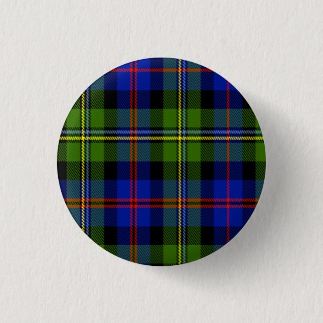 Malcolm Scottish Tartan 3 Cm Round Badge (Front)