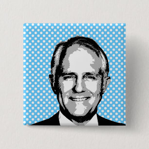 Malcolm Turnbull - International Leader -.png 15 Cm Square Badge