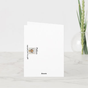 Malcom note card with blank interior for messages.