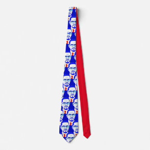 Malcom x  Portrait - Graphic Illustration Tie
