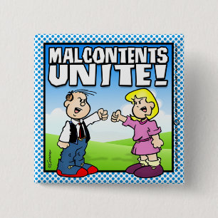 Malcontents Unite 15 Cm Square Badge