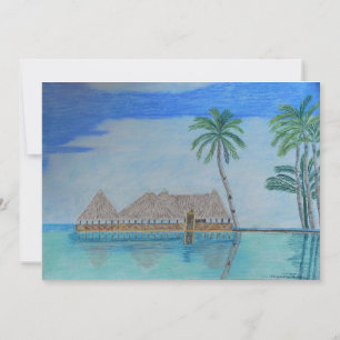 Maldives 3 greeting card