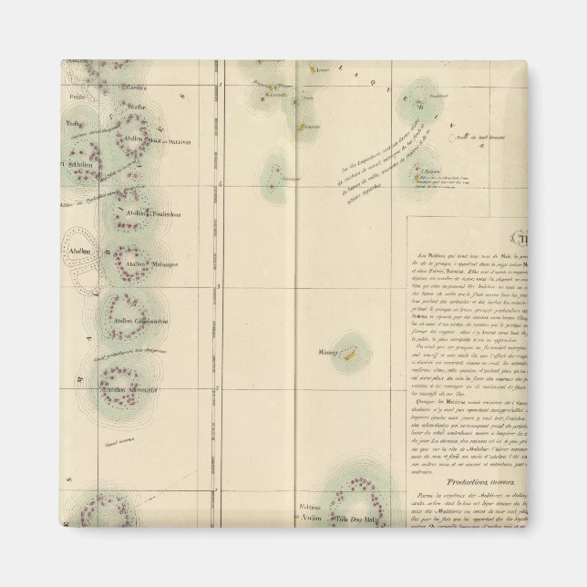 Maldives and Lakshadweep Islands Asia 107 Magnet (Front)