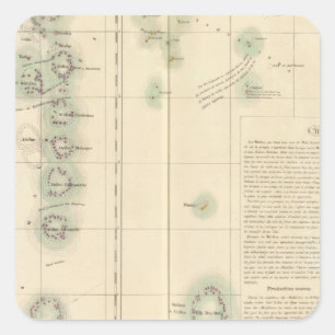 Maldives and Lakshadweep Islands Asia 107 Square Sticker