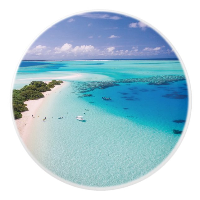 Maldives Beach Ceramic Knob (Front)