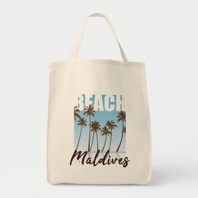 Maldives Beach Tote Bag (Front)