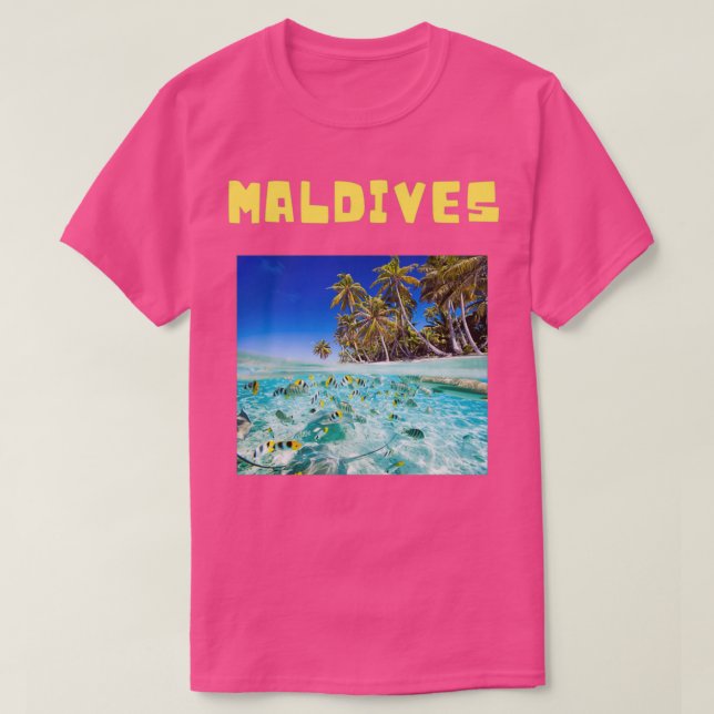 Maldives Beautiful Island T-Shirt (Design Front)