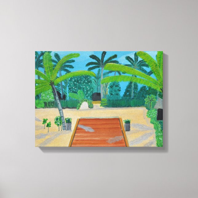 Maldives Canvas Art  (Front)