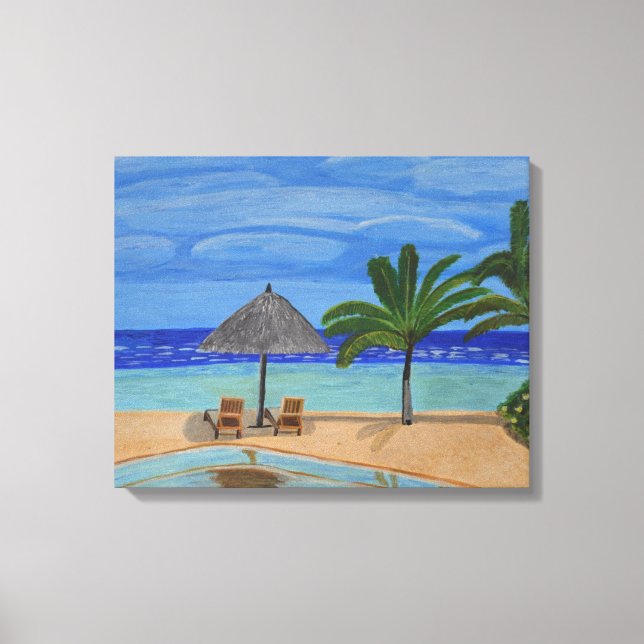 Maldives canvas art  (Front)