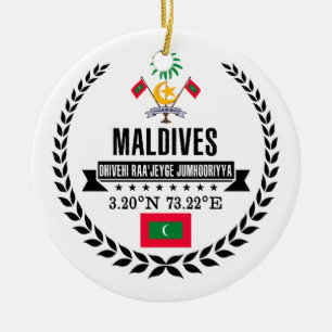 Maldives Ceramic Tree Decoration