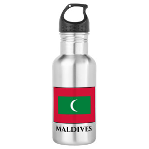 Maldives Flag 532 Ml Water Bottle