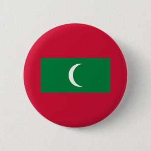 Maldives Flag 6 Cm Round Badge