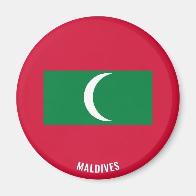 Maldives Flag Charming Patriotic Magnet (Front)