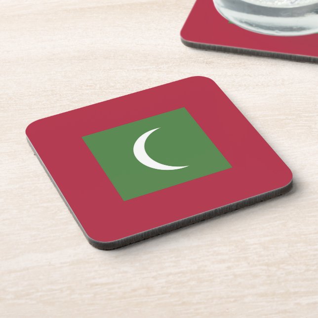 Maldives flag coaster (Left Side)