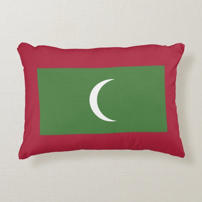 Maldives flag decorative cushion (Front)