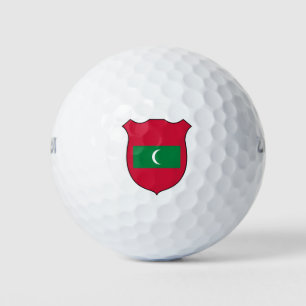 Maldives Flag Grand Patriotic Golf Balls