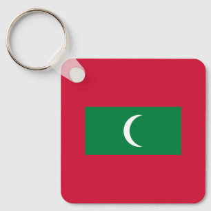 Maldives Flag Key Ring