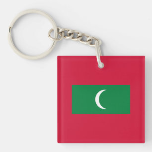 Maldives Flag Key Ring