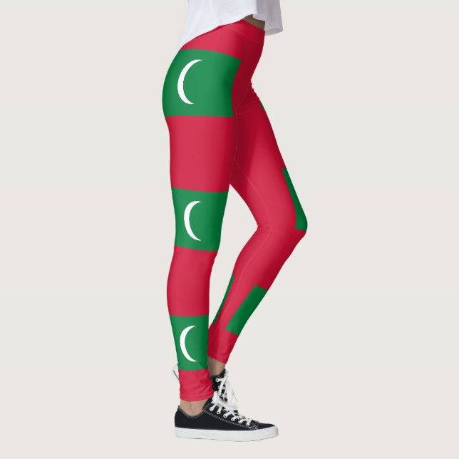 Maldives Flag Leggings (Right)