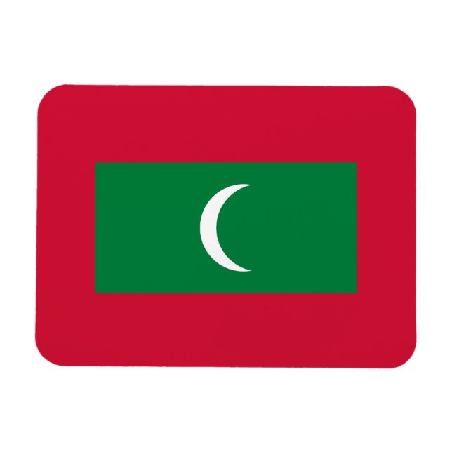 Maldives Flag Magnet (Horizontal)