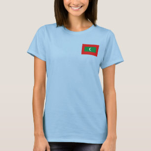 Maldives Flag + Map T-Shirt
