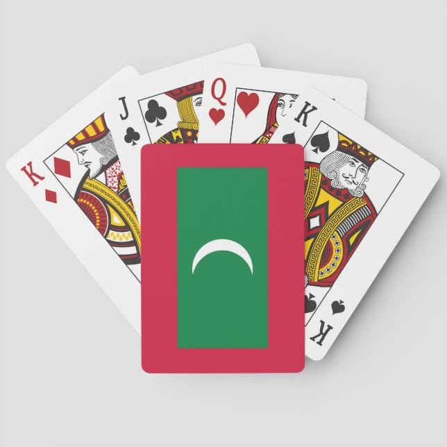 Maldives Flag Playing Cards (Back)