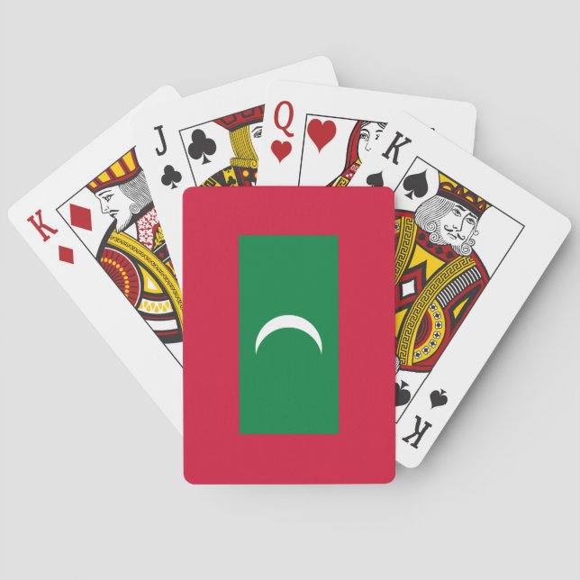 Maldives Flag Playing Cards (Back)