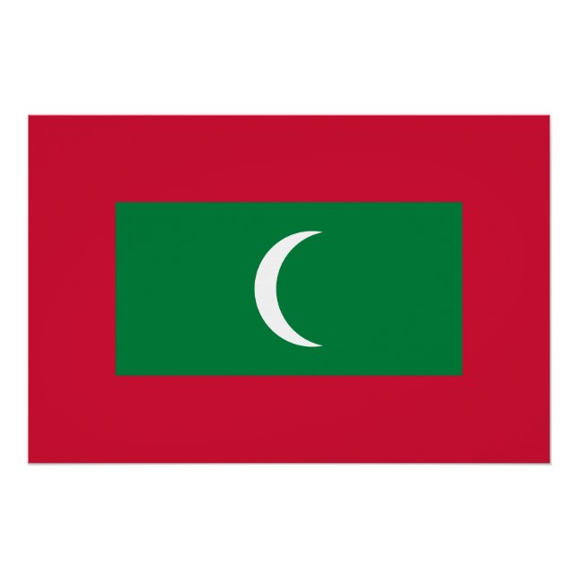 Maldives Flag Poster (Front)
