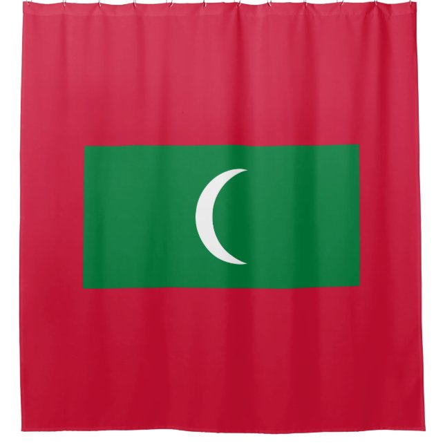 Maldives Flag (Republic of Maldives) Shower Curtain (Front)