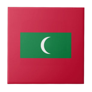 Maldives Flag Tile