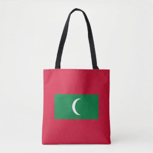 Maldives Flag Tote Bag